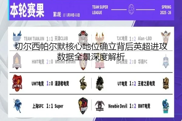 切尔西帕尔默核心地位确立背后英超进攻数据全景深度解析